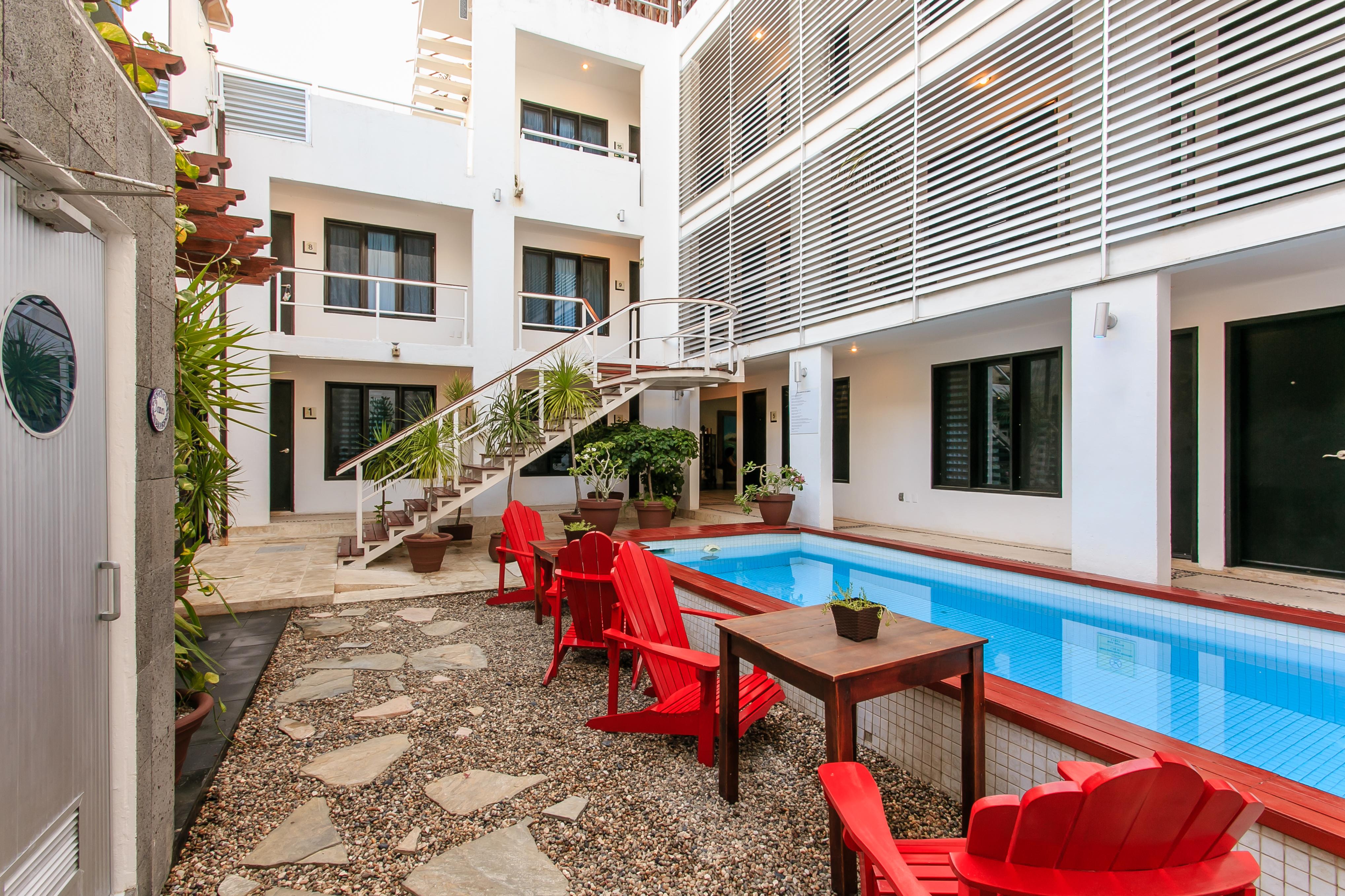 Casa Ticul Hotel Boutique - 5Th Ave (Adults Only) Playa del Carmen Dış mekan fotoğraf The Hotel's courtyard